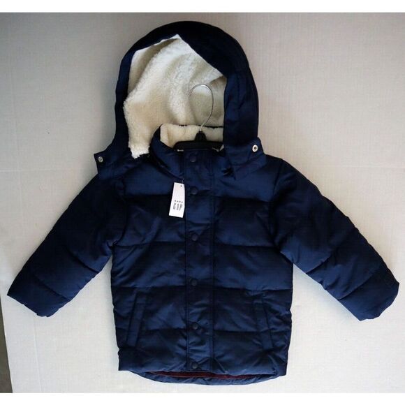 Baby Gap 434987 Toddler Sz 4T Elysian Blue ColdControl Max Puffer Jacket - Picture 1 of 7